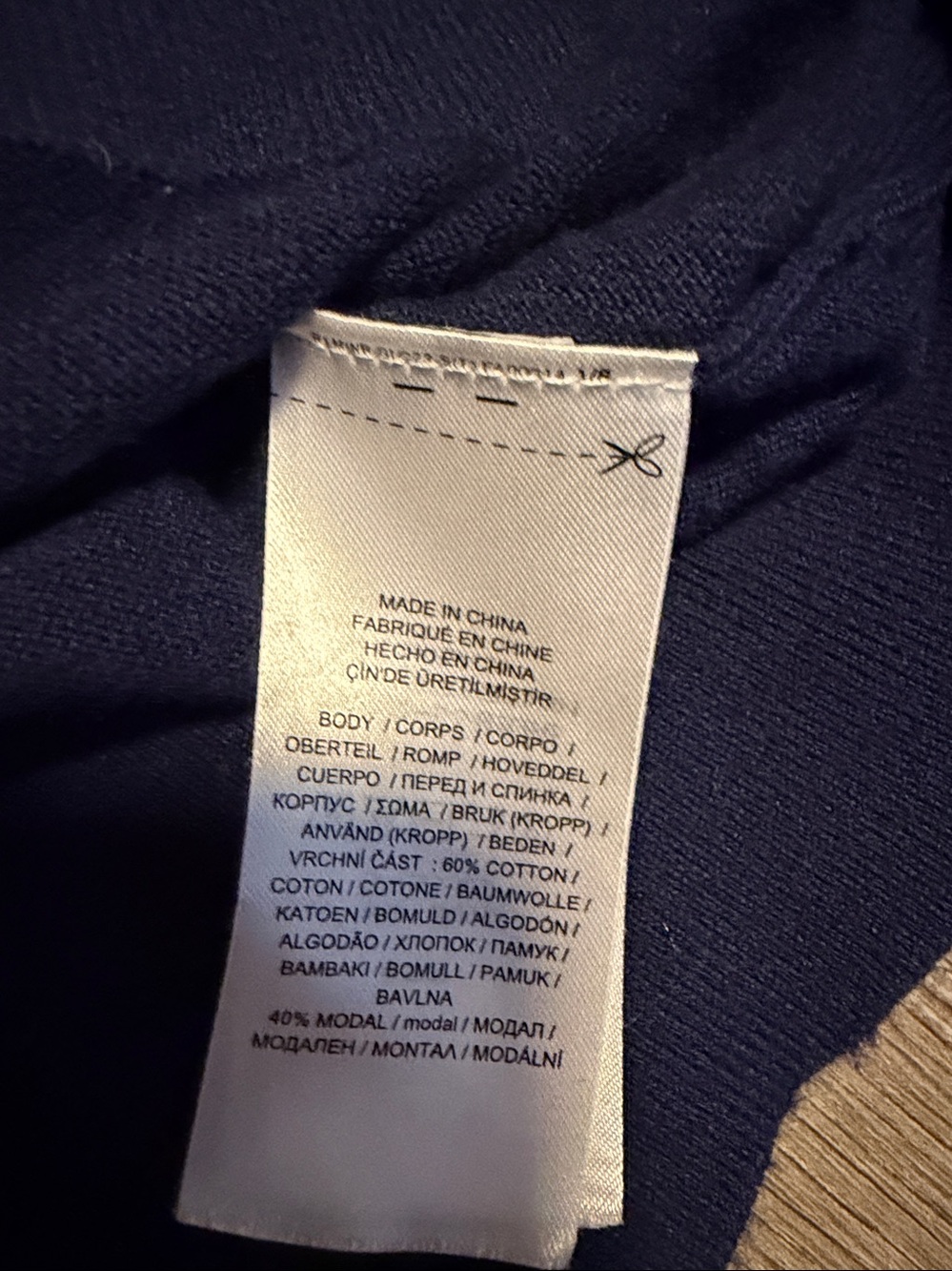 Ralph Lauren Navy V-Neck Button-Up Cardigan - Picture 3 of 4